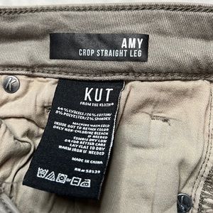 KUT Amy crop straight leg jeans